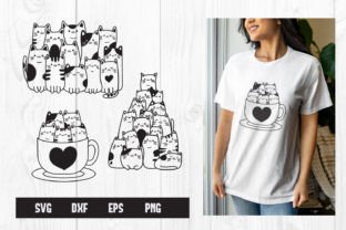 Cute Cats SVG, Funny Cute Cats Graphic Crafts By dadan_pm 1