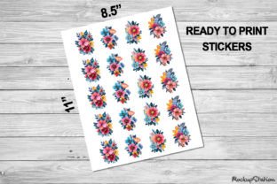 Flower Stickers | Garden Floral Summer Graphic AI Transparent PNGs By Mockup Station 2