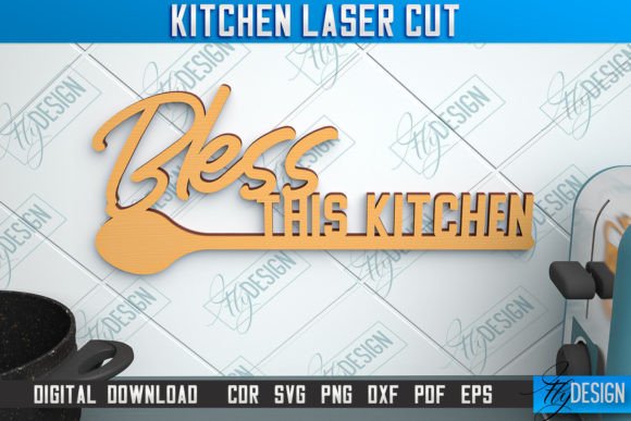 Kitchen Wall Sign | Wall Inscription|CNC Graphic Crafts By flydesignsvg
