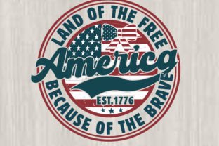 Land of the Free Because of the Brave Graphic T-shirt Designs By syedafatematujjuhura 2