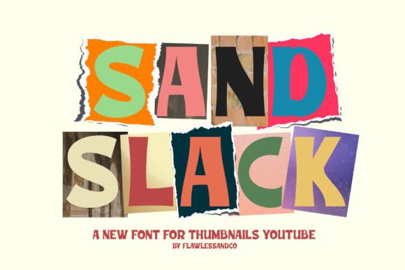 Sand Slack Fontes Sans Serif Fonte Por Flawless And Co
