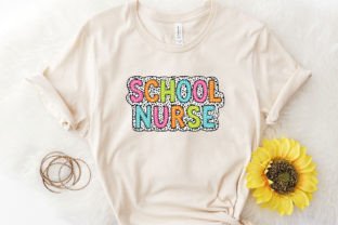 School Nurse PNG Dalmatian Dots Doodle Graphic T-shirt Designs By TBA Digital Files 4