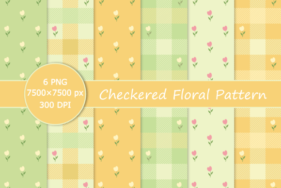 Checkered Floral Pattern Graphic Patterns By sumaiasupti15