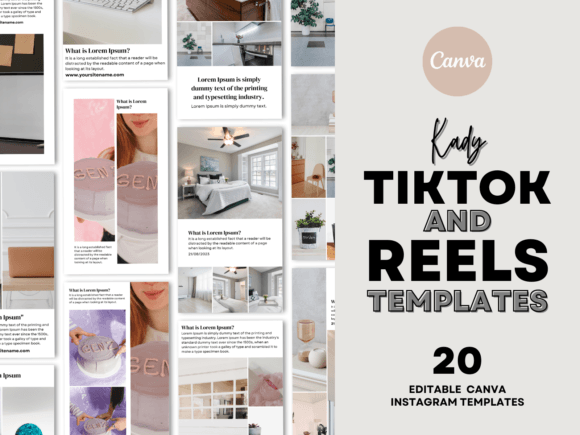 Kady TikTok & Reel Templates Pack Graphic Graphic Templates By DesignScape Arts