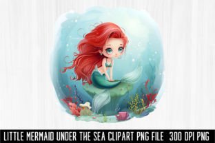 Little Mermaid Under the Sea Clipart Bun Graphic Illustrations By MockupsHouse 11