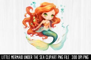 Little Mermaid Under the Sea Clipart Bun Graphic Illustrations By MockupsHouse 4