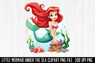Little Mermaid Under the Sea Clipart Bun Graphic Illustrations By MockupsHouse 8