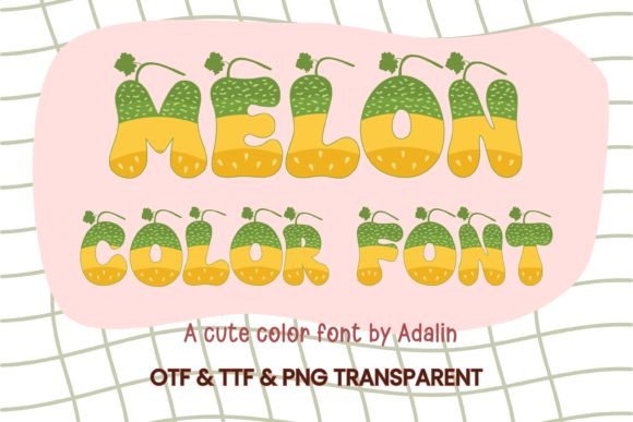 Melon Color Fonts Font By Adalin Digital