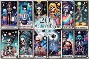 Mother's Day Tarot Card Sublimation Graphic Illustrations By Cat Lady 1