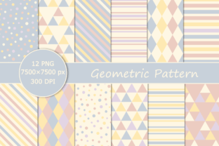 Pastel Geometric Pattern Graphic Patterns By sumaiasupti15 1