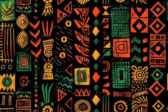 A Colorful African Pattern Graphic AI Patterns By Sun Sublimation