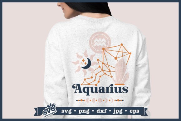 Aquarius SVG | Zodiac Sign Svg Graphic Crafts By svgbee