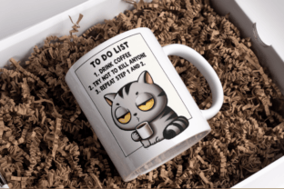Funny Quirky Grumpy Cat Joke Graphic Crafts By Prints and the Paper 4