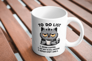 Funny Quirky Grumpy Cat Joke Graphic Crafts By Prints and the Paper 6