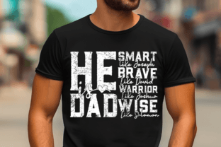 He is Dad, Father's Day SVG PNG Grafik T-shirt Designs Von The-Printable 3