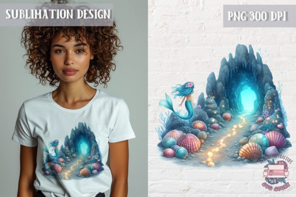 Mermaid Summer Sublimation Design PNG Graphic Illustrations By SVG Story