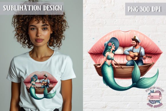 Mermaid Summer Sublimation Design PNG Graphic Illustrations By SVG Story
