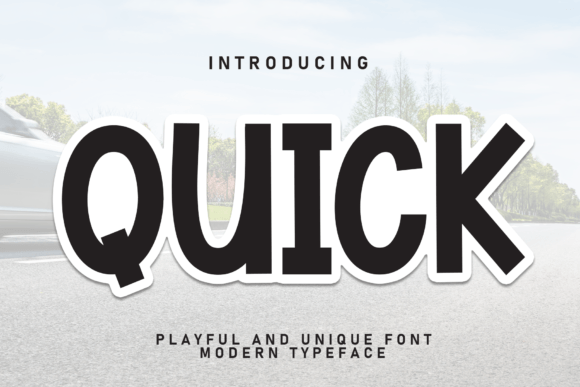 Quick Sans Serif Font By william jhordy