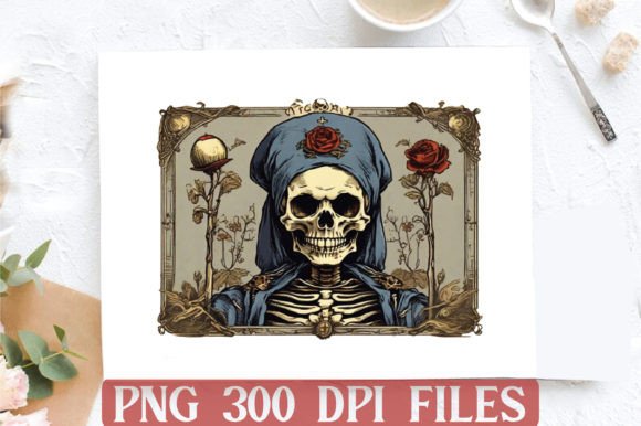 Skeleton Funny Tarot Clipart Sublimation Graphic Illustrations By DESIGN STORE