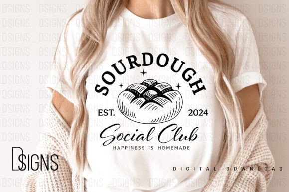 Sourdough Bread Baker Sublimation Graphic T-shirt Designs By DSIGNS