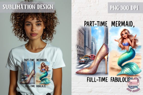 Summer Sublimation Design Mermaid Quote Graphic Illustrations Imprimables By SVG Story