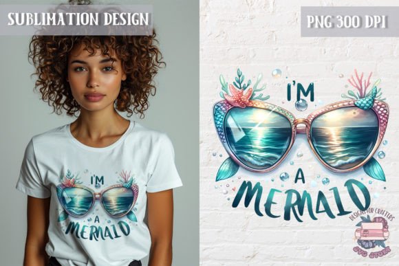 Summer Sublimation Design Mermaid Quote Gráfico Ilustraciones Imprimibles Por SVG Story