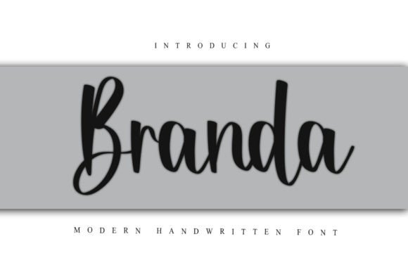 Branda Script & Handwritten Font By K_IN Studio