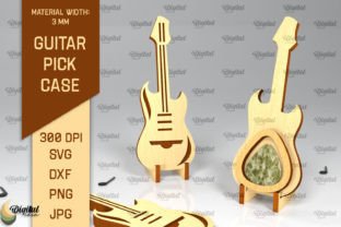 Guitar Pick Holders Laser Cut Bundle Graphic 3D SVG By Digital Idea 8