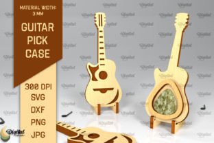 Guitar Pick Holders Laser Cut Bundle Graphic 3D SVG By Digital Idea 9