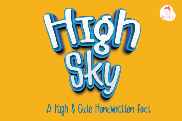 Highsky Script & Handwritten Font By MTK Studio