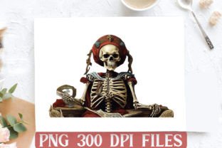 Skeleton Funny Tarot PNG Clipart Bundle Gráfico Ilustraciones Imprimibles Por DESIGN STORE 10