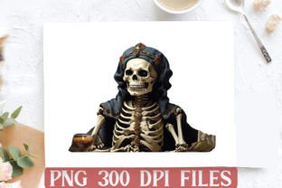 Skeleton Funny Tarot PNG Clipart Bundle Gráfico Ilustraciones Imprimibles Por DESIGN STORE 8