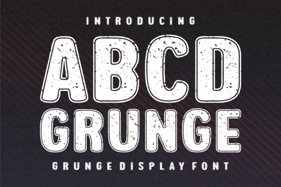 Abcd Grunge Display Font By Riman (7NTypes)