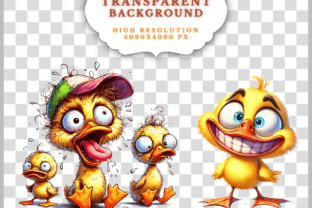 Funny Cute Duck Clipart Bird Clipart Png Graphic Illustrations By Artistic Revolution 3
