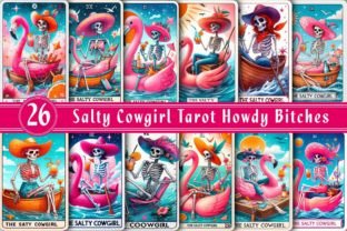 Salty Salty Tarot PNG Howdy Bitches Graphic Illustrations By Dreamshop 1