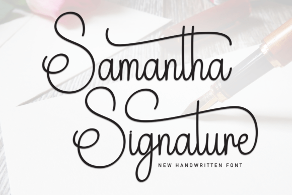 Samantha Signature Script & Handwritten Font By Roronoa zoro.S.P.D