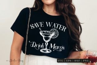 Save Water Drink Margarita SVG PNG Graphic Crafts By Christine Fleury 2