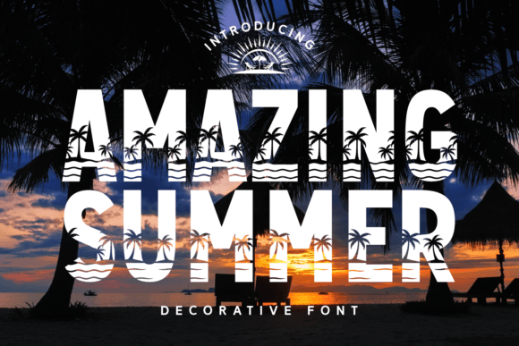 Amazing Summer Dekorative Schriftarten Schriftart Von Creative Fabrica Fonts