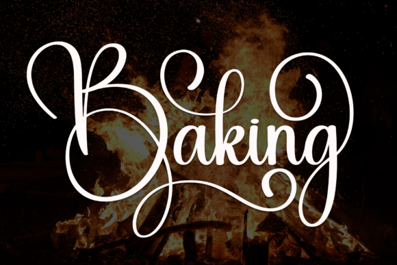 Baking Font Corsivi Font Di andikastudio
