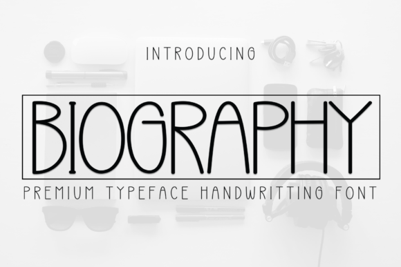 Biography Script & Handwritten Font By Berkah Shop