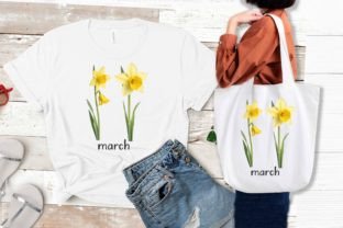 Birth Month Flower Clipart 12 PNG Bundle Graphic T-shirt Designs By shipna2005 4