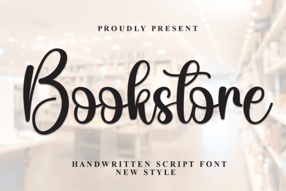 Bookstore Script & Handwritten Font By andikastudio