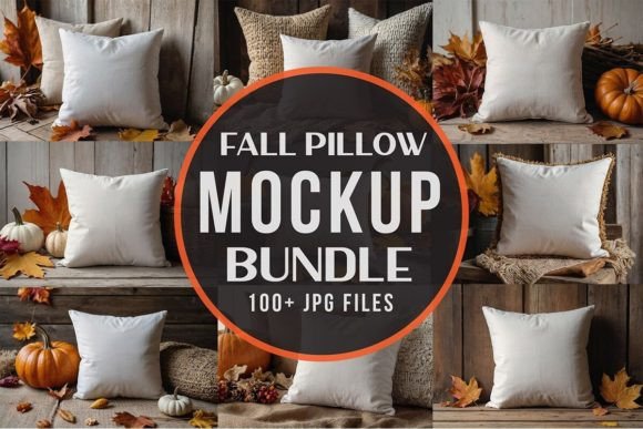 Fall Pillow Mockup Bundle Bundle By Mockup