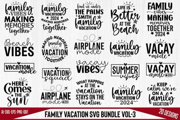 Family Vacation SVG Bundle Vol-3 Bundle By creativemim2001