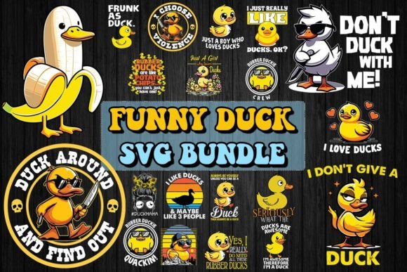 Funny Sarcasm Duck SVG Bundle Bundle By Pecgine