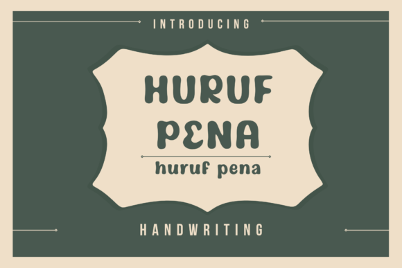 Huruf Pena Script & Handwritten Font By Portype Studio