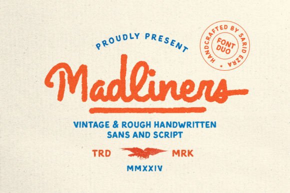 Madliners Script & Handwritten Font By saridezra