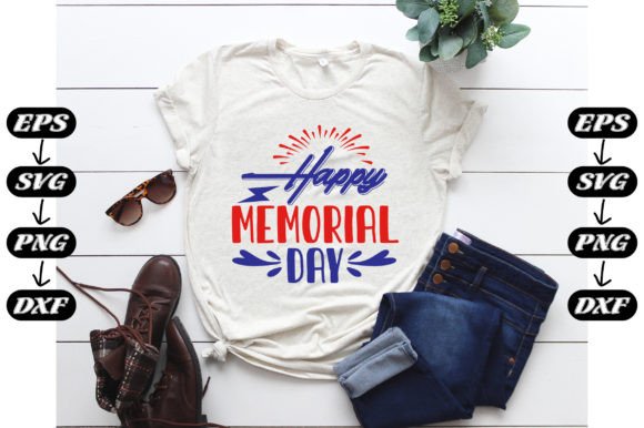 Memorial Day, Happy Memorial Day. Graphic Print Templates By Fashion Store