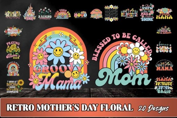 Mother's Day Floral SVG Bundle Bundle By Litewort