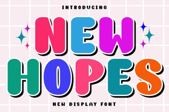 New Hopes Display Font By wahyu studio